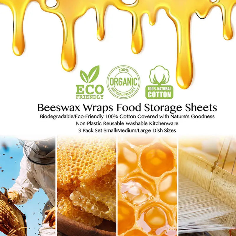 Reusable food-cover | Beeswax sheets