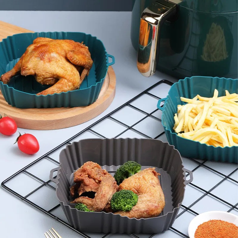 Air fryer tray | Black Silicone